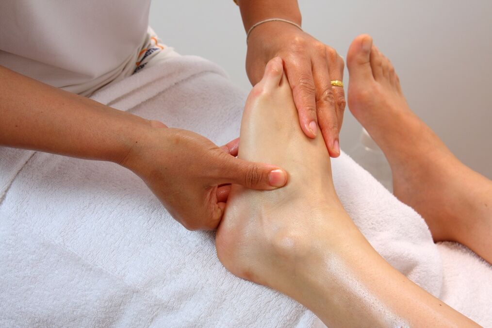 ankle massage for arthrosis
