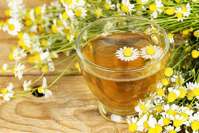 decoction of chamomile for arthrosis of the ankle
